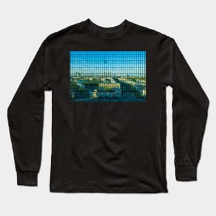 City center reflecting in office building Long Sleeve T-Shirt